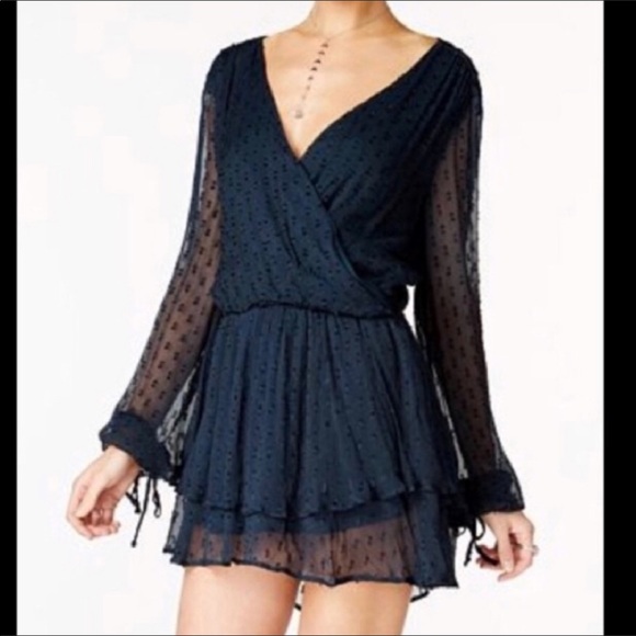 Free People - Dahlia Wrap Mini Dress - Picture 2 of 4